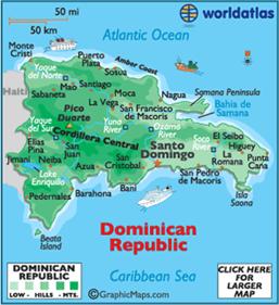 map of Dominican Republic